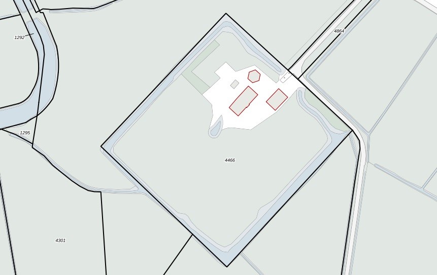 Arendshorst fragment kadasdtrake, topgrafische kaart